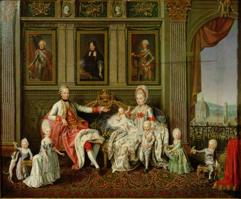 Leopold II Holy Roman Emperor  with Family in Florence 1773   by Wenceslaus Werlin    Kunsthistorisches Museum  Wien    GG_8785